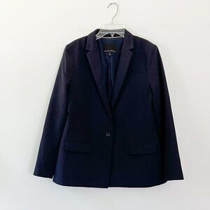 banana republic // navy blue classic blazer petite 8